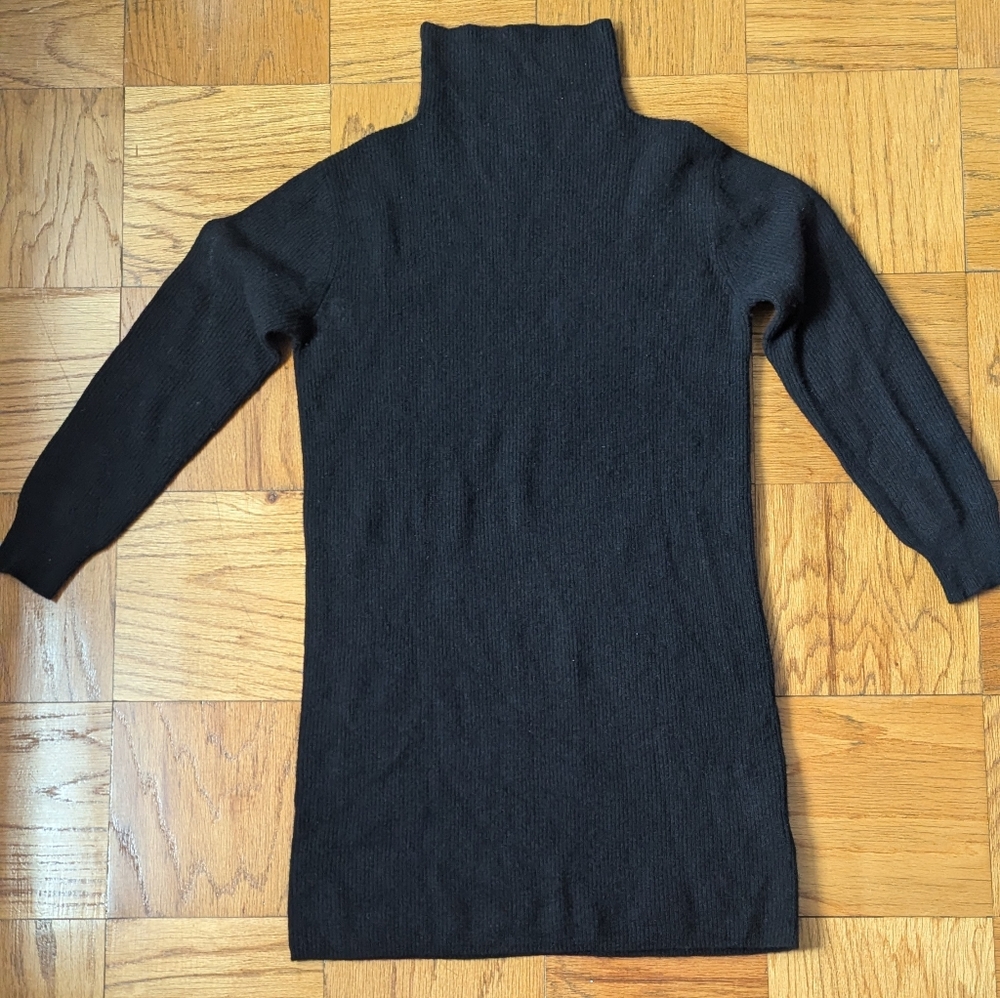 Quince 100% Cashmere Turtleneck Dress
